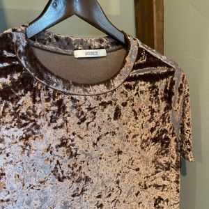 Short Sleeve Velvet Long Sweater/Dress From Bohme